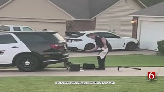 Broken Arrow Officer Charged With Animal Cruelty After Seen Pepper Spraying Dog [upl. by Assillim]