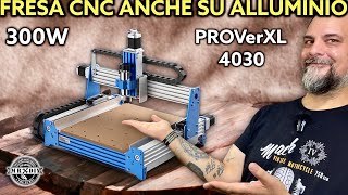 Fresatura e incisione su metallo alluminio plexiglass legno cnc Genmitsu PROVerXL 4030 da 300W [upl. by Rhiamon]