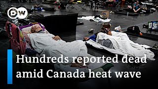 496°C Deadly Canada heat wave shatters temperature records  DW News [upl. by Yruok447]