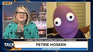 Petrie Hoskin amp Randy Feltface On TalkTV 06 July 2022 [upl. by Eerb239]