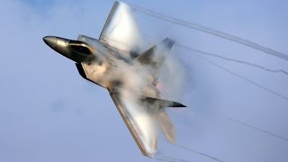 F22 Raptor In Action  Vertical Takeoff Breaking Sound Barrier amp Sonic Boom [upl. by Duyne]