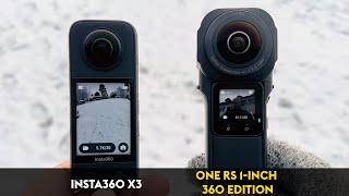 Insta360 One RS 1Inch 360 Edition vs Insta360 X3  Review amp Tutorial [upl. by Bohi121]