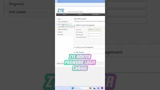 ZTE F670L Router Password Change wifi zte wifipassword [upl. by Ahsaetan]