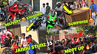 Pro Rider1000 Meet Up 🔥  Crezy Seen Jannu Stunz Bike Delivery S1000rr 😍 [upl. by Pascoe35]