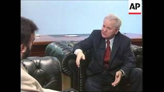 YUGOSLAVIA SLOBODAN MILOSEVIC INTERVIEW [upl. by Eerol]