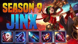 JINX GUIDE SEASON 9 2019 COMPLETE GUIDE BEST RUNES ITEMS COMBOS MATCHUPS GAMEPLAY [upl. by Alolomo]