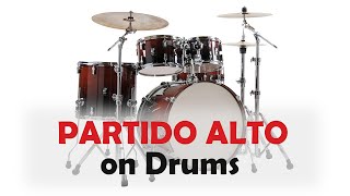 Partido Alto Rhythm Played on Drums Fast and Slow Tempo [upl. by Isadore]