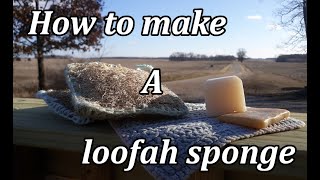 Making a loofah bath sponge [upl. by Sakul]