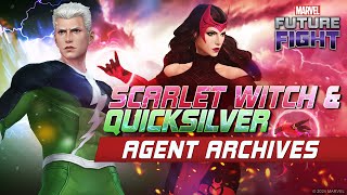 MARVEL Future Fight Scarlet Witch  Quicksilver Agent Archives [upl. by Annod]