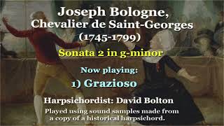 Joseph Bologne Chevalier de SaintGeorges 17451799 Sonata in gminor [upl. by Aiceled]