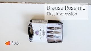 The Magnificent Brause Rose nib Unboxing  First impression [upl. by Yauq]