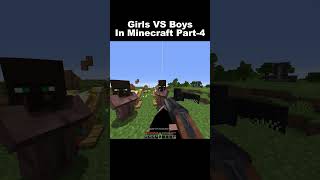 Girls VS Boys in Minecraft Part4 indiangamer hindigameplay minecraftfunny funny [upl. by Wei]