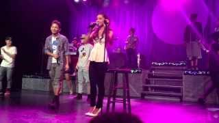 Ariana Grande Sings Justin Biebers quotAs Long As You Love Mequot [upl. by Garzon]