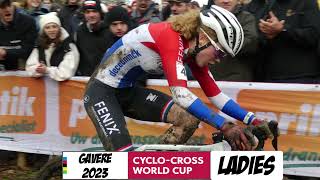 UCI Cyclo cross World Cup Ladies Gavere 2023 [upl. by Lily]