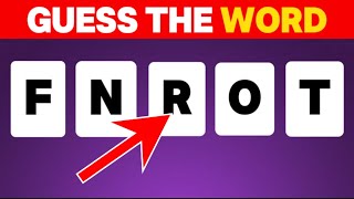 Guess the Word by Its Scrambled Name Fun and Easy Challenge [upl. by Euqinue]