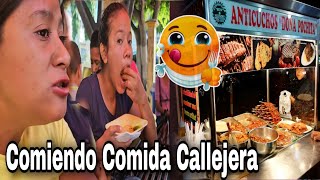 Que Chilero Comiendo Comida Callejera Por Primera Vez [upl. by Nomaj]