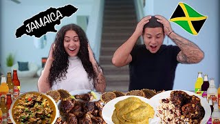 WE TRIED NEW JAMAICAN FOODS [upl. by Anoel111]