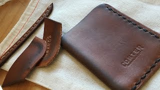 Cutting Apart a Handmade Leather iPhone Case [upl. by Ellennahs]