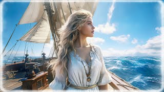 Calming Sailing Music Of The Blue Ocean  Relaxing Music Female With Angelic Voice [upl. by Eirised]