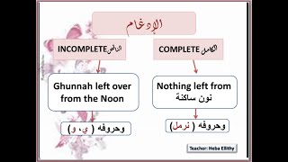 5Complete and Incomplete MergingNoon sakinah and Tanween rules [upl. by Ahsikrats872]