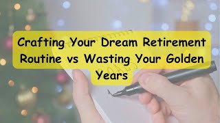 Crafting Your Dream Retirement Routine vs Wasting Your Golden Years [upl. by Hayott]