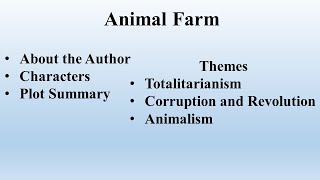 George Orwell quotAnimal Farmquot Notes [upl. by Engle]