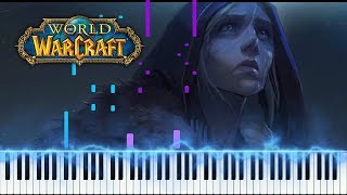 WarbringersJaina Daughter Of The Sea Warcraft Piano Synthesia Tutorial [upl. by Dorrahs]