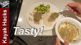 Catch And Cook Redfish or any whitefish  Easy Recipe using Parmesan and Basil Sauce [upl. by Bridges]