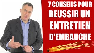 7 Conseils pour réussir un entretien dembauche secrets dun coach emploi [upl. by Oap]