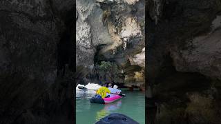 Canoeing through the serene lagoons of HONG ISLAND 🛶🌞🌴 phangnga canoeing adventure phuket [upl. by Elehcar]