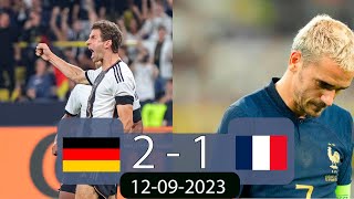 Germany vs France 21  Friendly International 2023  12092023  Highlights amp All Goals [upl. by Nitsua]