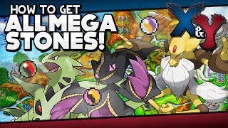 Pokémon X and Y  All Mega Stone Locations Guide [upl. by Ardnikal]