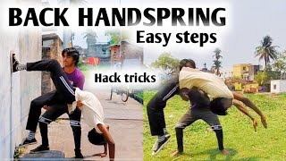 how to back handspring tutorial in hindi  easy steps back handspring tutorial  tubu Michael [upl. by Satsoc964]