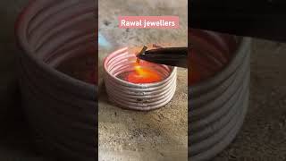 Silver ring making process youtubeshorts shorts [upl. by Llereg]