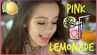 MAKEUP TUTORIAL PINK LEMONADE  NYX ULTIMATE BRIGHTS PALETTE [upl. by Kolb564]