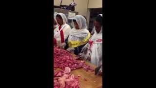 Inside Ethiopian Church Kitchen  Women Prepare Food for Meskel Celebration in Oakland [upl. by Baskett592]