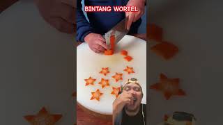 BINTANG WORTEL BIKIN KETAWA carvingfruit food fruitcarving shortsfeed [upl. by Yruoc]