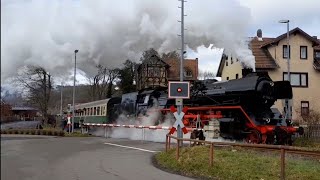 Bahnübergang Schmalkalden  Sandgasse [upl. by Ozzy]