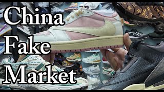 Sneaker Fake Market China Reps and Bootlegs Guangzhou [upl. by Aelyak]