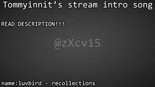 Tommyinnits Streams Intro Song [upl. by Pius]