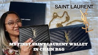 CASSANDRE SAINT LAURENT MATELASSÉ CHAIN WALLET UNBOXING  Team Hakansson Official [upl. by Uthrop771]