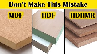 MDF Board vs HDF Board vs HDHMR  Which Engineered Wood is Better For Furniture [upl. by Ettezzil]