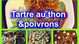 Tarte au thon et poivrons  Tuna tart recipe [upl. by Etteneg]