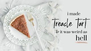 TREACLE TART ∙ baking with meghan ∙ BAKEMAS DAY 3 [upl. by Dnomse472]