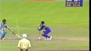 INDIA vs SRI LANKA 1996 WORLD CUP SEMI FINAL EDEN GARDENS KOLKATA IND INNINGS [upl. by Jutta]