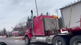 Les poutres du pont de lîle Bizard sont arrivées 12122023 [upl. by Radec525]