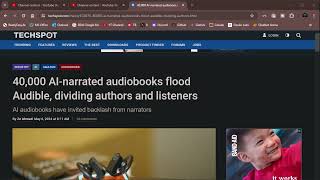 Audibles AI Revolution 40000 Audiobooks amp Narrators Are FURIOUS [upl. by Anujra]