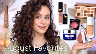 AUGUST FAVORITES Most Used Beauty Products  Tania B Wells [upl. by Richlad608]