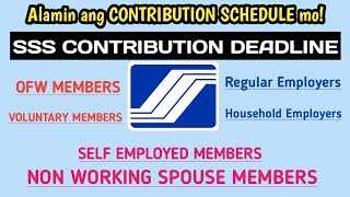 SSS CONTRIBUTIONS DEADLINE 2024 [upl. by Sellma]