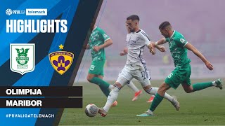 Olimpija 1  2 Maribor  26 krog 202324 PrvaLigaTelemach [upl. by Hplodnar]